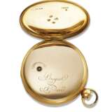 Breguet. BREGUET, 18K GOLD JUMP HOUR A TOC QUARTER REPEATING CYLINDER WATCH WITH GOLD DIAL, SOLD TO LORD LAUDERDALE - photo 3