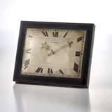 Cartier. CARTIER, SILVER, BRASS AND BLACK LACQUER DESK TIMEPIECE - фото 1
