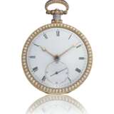 Ilbery, John. ILBERY, 18K GOLD, ENAMEL AND PEARL-SET OPENFACE CENTRE SECONDS DUPLEX WATCH WITH ENAMEL MINIATURE IN THE MANNER OF JEAN-FRANÇOIS-VICTOR DUPONT, MADE FOR THE CHINESE MARKET - Foto 2