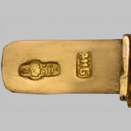 Старинный браслет из жёлтого золота - фото 2