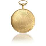 SWISS, 18K GOLD OPENFACE CARILLON QUARTER REPEATING ON GONGS KEYWOUND WATCH - фото 2