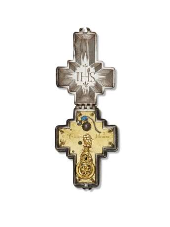 J. CUSIN, NEVERS, SILVER PRE-BALANCE SPRING CRUCIFIX-FORM PENDANT WATCH WITH CONCEALED DIAL - photo 3