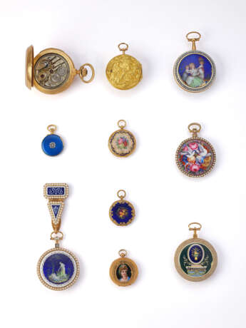 A GROUP OF TEN GOLD POCKET WATCHES - Foto 2