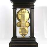 HENRI MOTEL, GILT METAL AND EBONY VENEERED MONTH GOING MANTLE REGULATOR WITH EQUATION OF TIME AND FOUR-YEAR CALENDAR FOR DAY AND WEEKDAY - photo 2