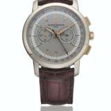 VACHERON CONSTANTIN. A HIGHLY ATTRACTIVE 18K WHITE GOLD AND PINK GOLD CHRONOGRAPH WRISTWATCH WITH GUARANTEE AND BOX - photo 1