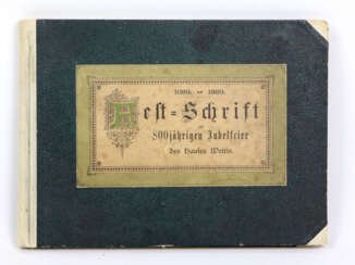 Festschrift Wettiner Jubelfeier 1889