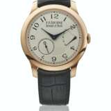 F.P. JOURNE. AN EARLY 18K PINK GOLD TWIN BARREL WRISTWATCH WITH POWER RESERVE AND CERTIFICATE OF AUTHENTICITY - Foto 1