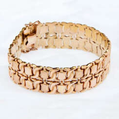 Wide gold bracelet with stars