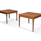 A PAIR OF GEORGE III MAHOGANY CONCERTINA-ACTION CARD TABLES - photo 2