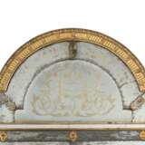 A QUEEN ANNE ENGRAVED GLASS OVERMANTEL MIRROR - photo 3