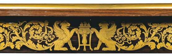 A GEORGE IV ORMOLU AND BRASS-MOUNTED, BRASS-INLAID `BOULLE` MARQUETRY AND EBONY LIBRARY FOLIO TABLE - фото 4