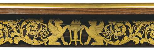 A GEORGE IV ORMOLU AND BRASS-MOUNTED, BRASS-INLAID `BOULLE` MARQUETRY AND EBONY LIBRARY FOLIO TABLE - фото 4