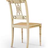 A SET OF SEVENTEEN FRENCH WHITE AND GILT-PAINTED DINING-CHAIRS - фото 3