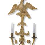 A SET OF FOUR REGENCY GILTWOOD TWIN-BRANCH WALL-LIGHTS - photo 2