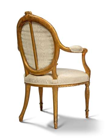 A PAIR OF GEORGE III GILTWOOD OPEN ARMCHAIRS - photo 3