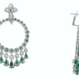 GRAFF EMERALD AND DIAMOND `GYPSY` EARRINGS - photo 3