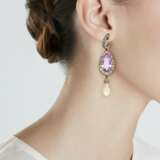 JAR MULTI-GEM, COLORED DIAMOND AND DIAMOND `PIRATE` EARRINGS - Foto 2