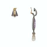 JAR MULTI-GEM, COLORED DIAMOND AND DIAMOND `PIRATE` EARRINGS - Foto 4