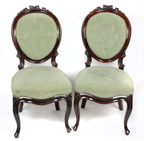2 Barock Salonstühle 18. Jahrhundert - Foto 1