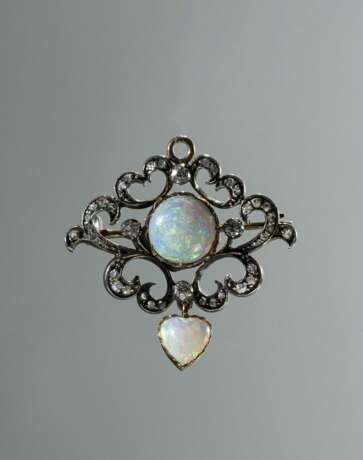 Opal-Diamant-Brosche - Foto 3