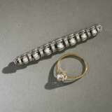 Stabbrosche mit Diamanten, Ring mit Altschliffdiamant - photo 3