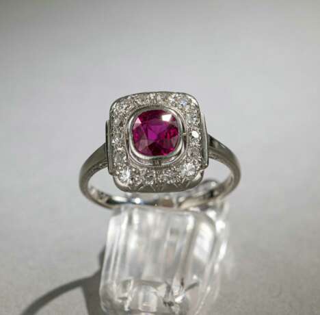 Rubin-Diamant-Ring, - фото 4