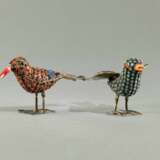 Paar Vögel mit Glassteinbesatz u.a., - photo 2