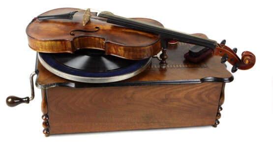 Grammophon Unikat mit Geige - photo 2