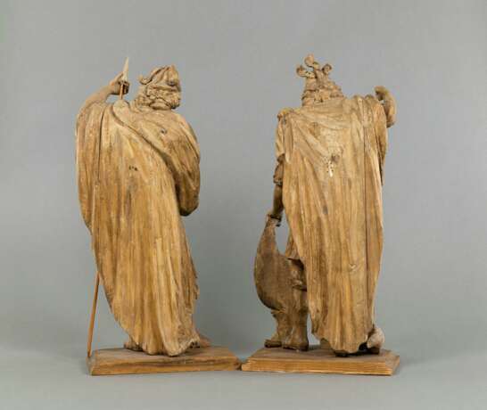 Paar Heiligenfiguren, unter anderem Hl. Florian - Foto 3