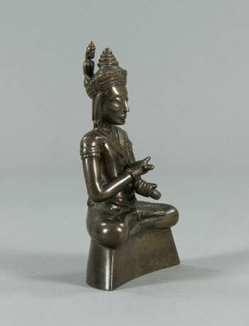 Ungewöhnliche Bronze des Buddha Shakyamuni - photo 3