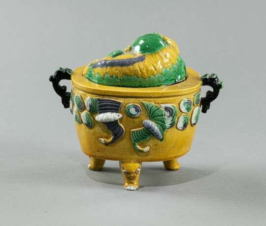 Weihrauchbrenner aus Keramik mit Sancai-Glasur - фото 3