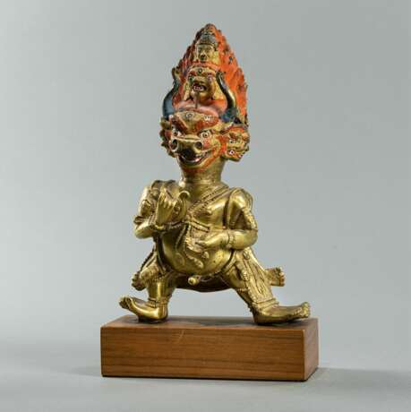 Feuervergoldete Bronze des Yamanthaka - photo 2