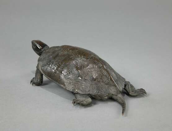 Bronze einer Schildkröte - photo 2