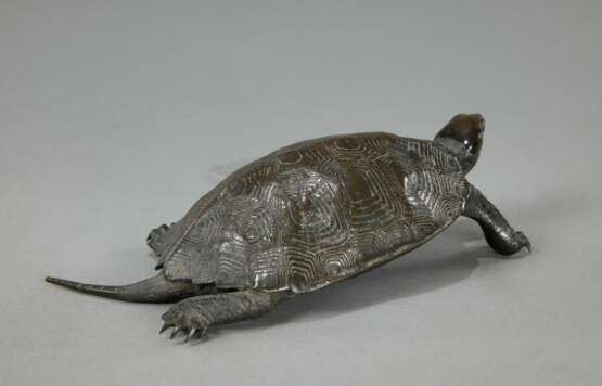 Bronze einer Schildkröte - Foto 3