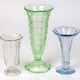 3 Pressglas Vasen - фото 1