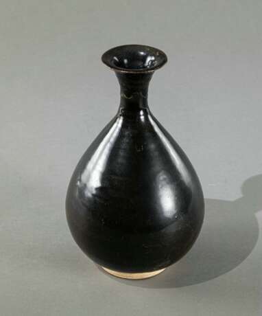 Dunkelbraun glasierte Vase aus Irdenware - Foto 6
