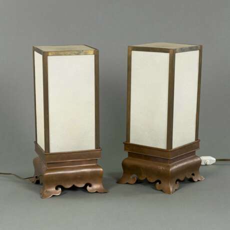 Paar Lampen auf Bronzeständen - photo 1