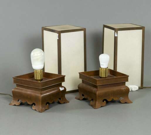 Paar Lampen auf Bronzeständen - фото 3