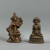 Figur des Buddha und Tara aus Bronze - photo 1