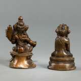 Figur des Buddha und Tara aus Bronze - photo 3