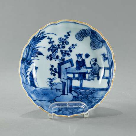 Kleine blau-weiße Schale aus Porzellan, China - Foto 1