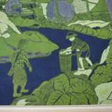 Batik mit figuraler Staffage in Landschaft - Foto 3