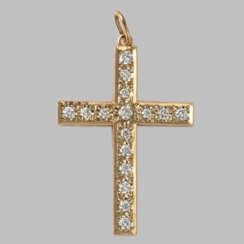 Croix pendentif avec diamants