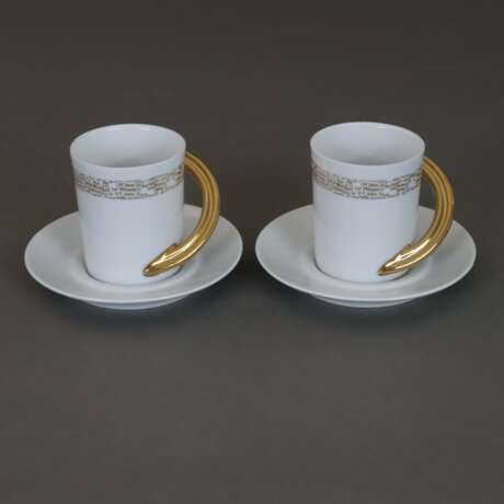 Paar Espresso-Tassen mit Untertassen - photo 1