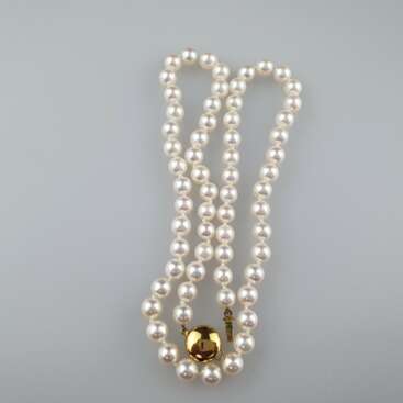 Collier de perles avec fermoir en or - photo 4