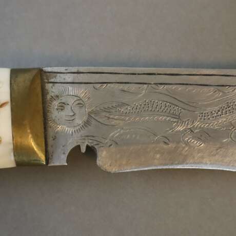 Khukuri-/Kukri-Messer mit Beimessern und Scheide - Foto 6