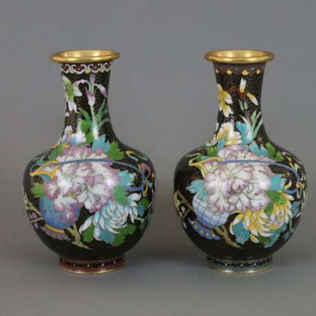 Paar Cloisonné-Vasen - photo 1