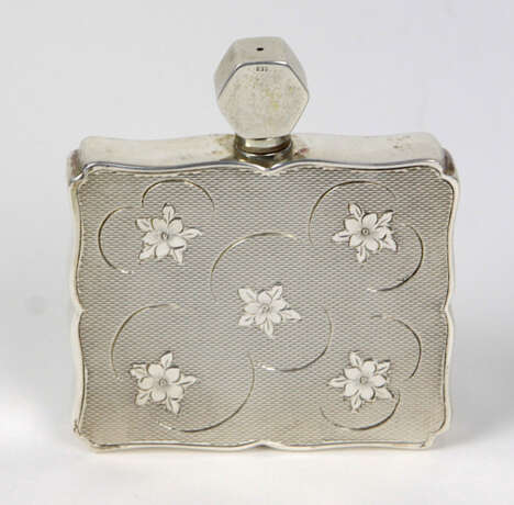 Flacon mit Blütengravur - Silber 830 - Foto 1