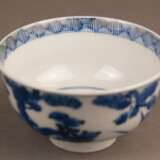 Runde Teeschale mit Blau-Weiß-Dekor - Foto 1