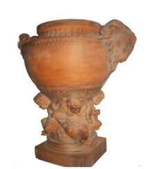 Deux d'antiquités, des pots de fleurs"la Grèce Antique"